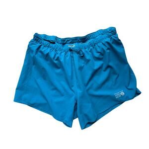 Mountain Hardwear Women’s Blue Active Outsoor Shorts Size XL Long Hiking Sporty